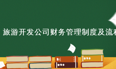 旅游开发公司财务管理制度及流程